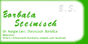 borbala steinisch business card
