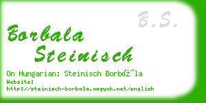 borbala steinisch business card